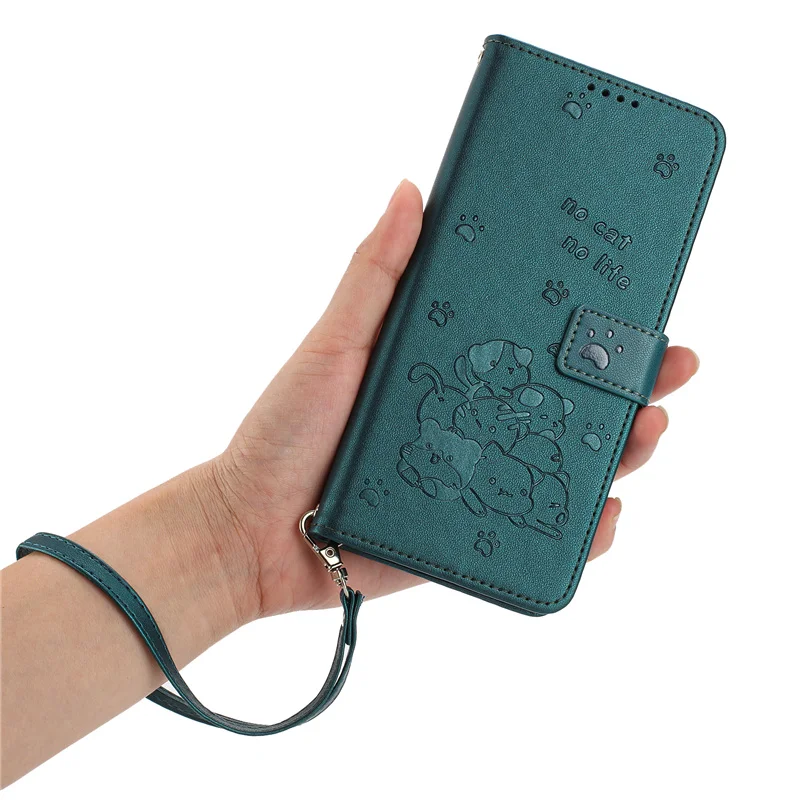 Elegant Flower Leather Flip Case: Magnetic Wallet Cover