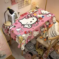 Sanrio hello kitty tablecloth my melody cute cartoon background cloth tablecloth table mat 1
