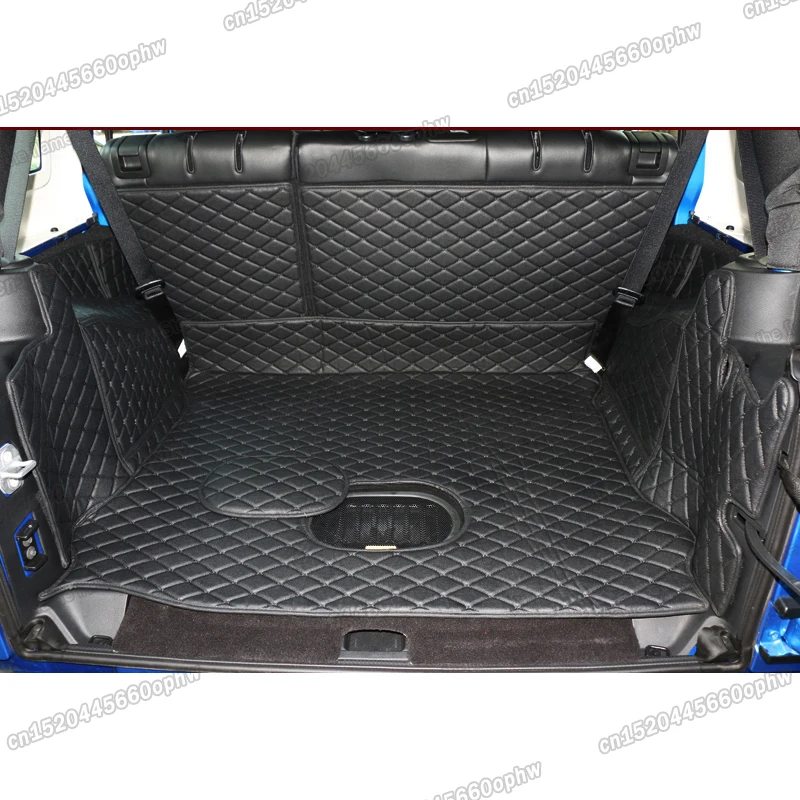 

for jeep wrangler leather car trunk mats cargo liner 2011 2012 2013 2014 2015 2016 2017 JK accessories inteior rear boot auto