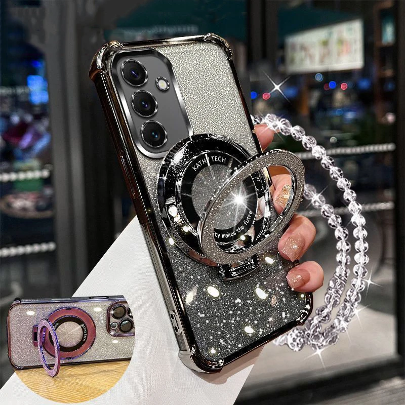 Luxury Bracket Chain Glitter Phone Case