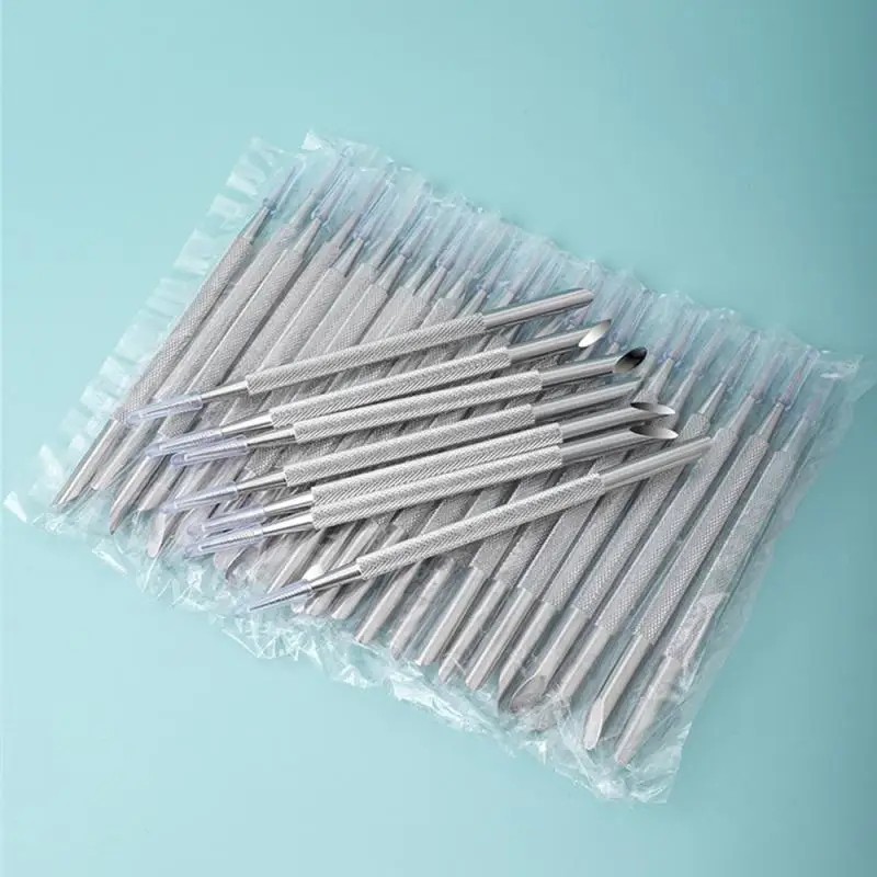Double-ended Stainless Steel Cuticle Pusher Nail Manicures Remover Manicure Sticks Tool For Nail Art Manicure Tools