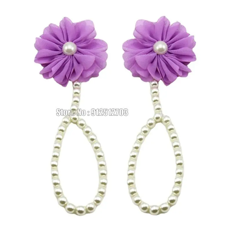 Baby Kids Anklets Shoe Fashion Jewelry With Flowers Foot Chain Infant Newborn Colorful Barefoot Accessories Cute