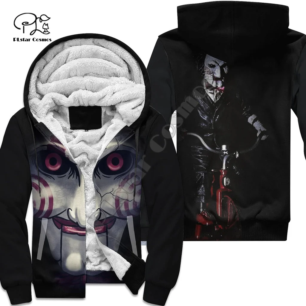 Halloween Horror Movie Cosplay Michael Myers Jason 3DPrint Unisex Autumn Winter Warm Coat Fleece Jacket Funny Hoodies X1 cosplay jacket