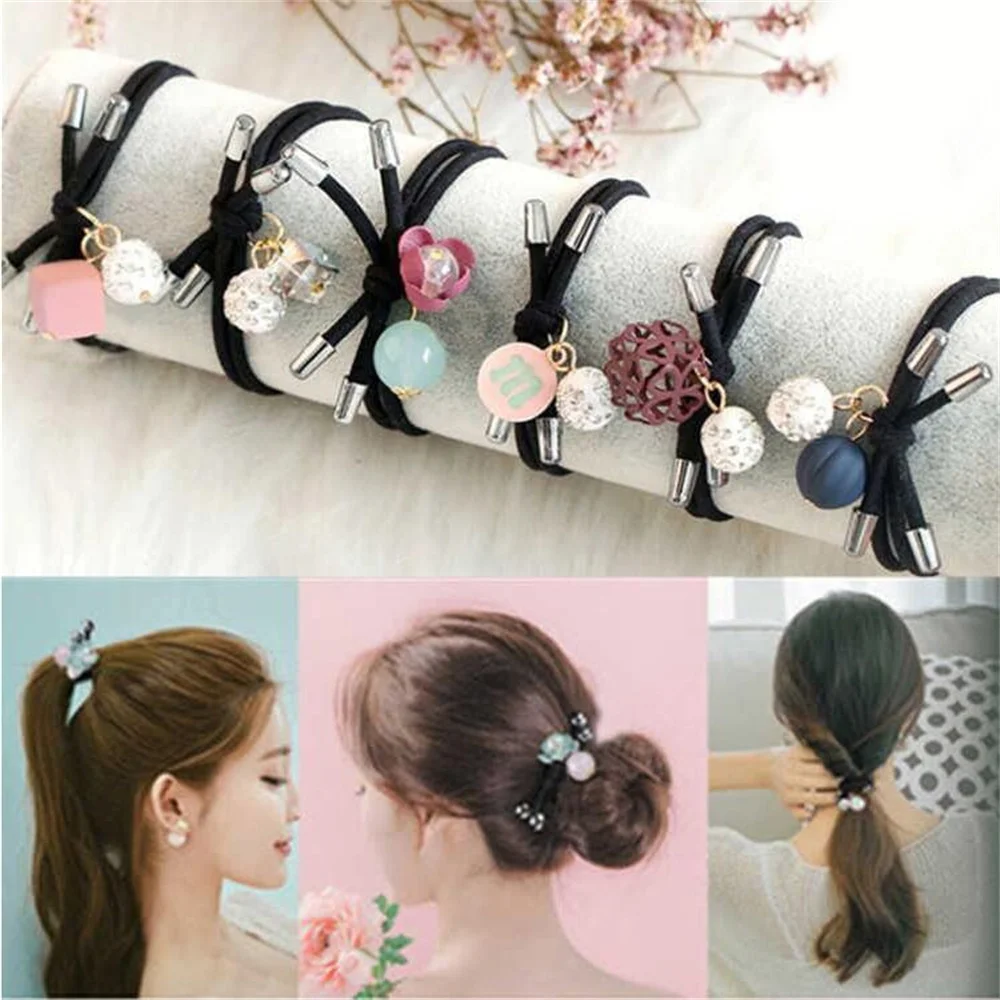 APSAMBR® Hair Scrunchies,Hair Ties. 24 Pieces Of Three-in-one Pearl  Bottoming Rubber Band Hair Band. High-Elastic, Thick, Non-slip, Loss-proof Hair  Ring Hair Band Set : Amazon.in: Jewellery