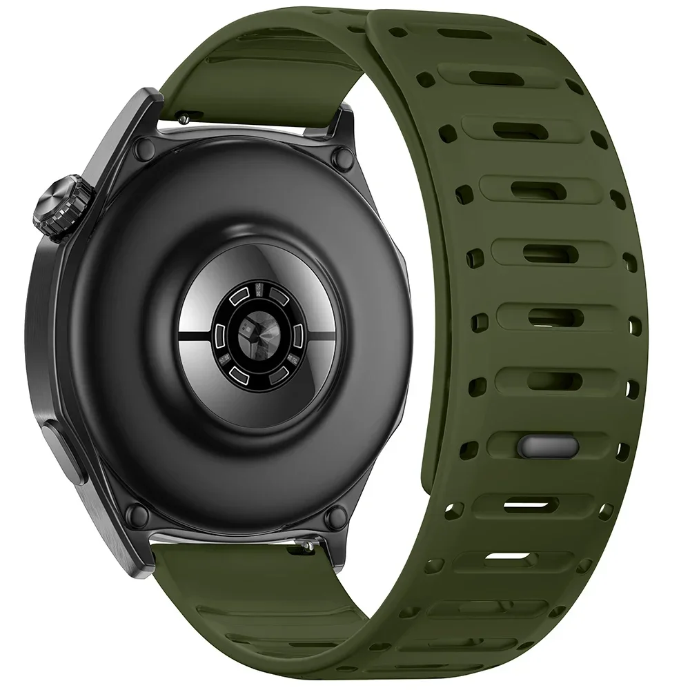 Premium 22mm Silicone Magnetic Watch Strap - Versatile Design