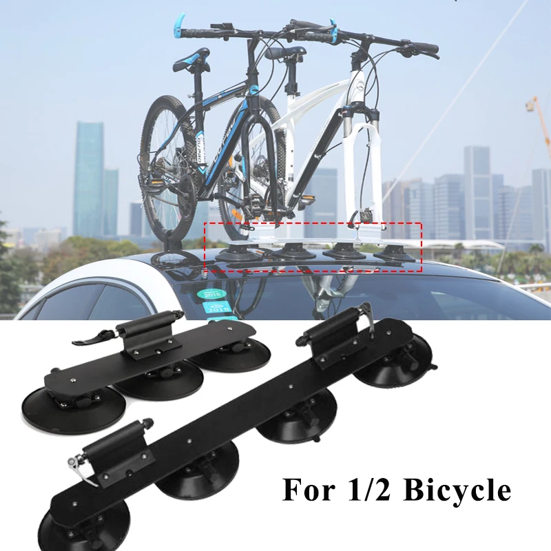 Car Rooftop Bicycle Rack Suction Bike Racks Carrier Quick Installation Roof Rack For Mtb