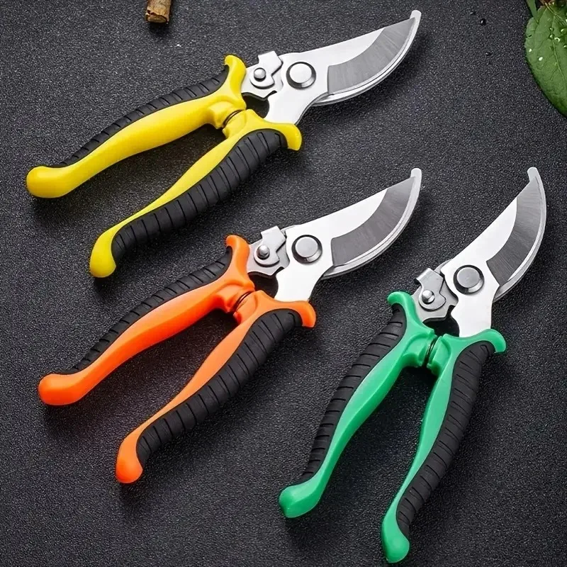 Garden Scissors Pruner Professional Sharp Bypass Pruning Shears Tree Trimmers Secateurs Hand Clippers Beak Scissors