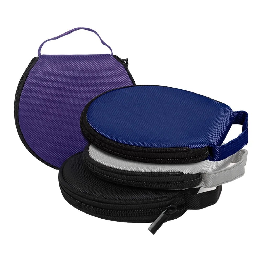 Portable CD DVD Case 20 Capacity Oxford Cloth CD Storage Bag Round Holder With Zipper For Home Car Box Bag