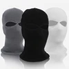 1PC Winter Knit Cap Warm Soft 2 Holes Full Face Ski Hat Hood Motorcycle Helmet Army Tactical Hat Fashion Women Men 1