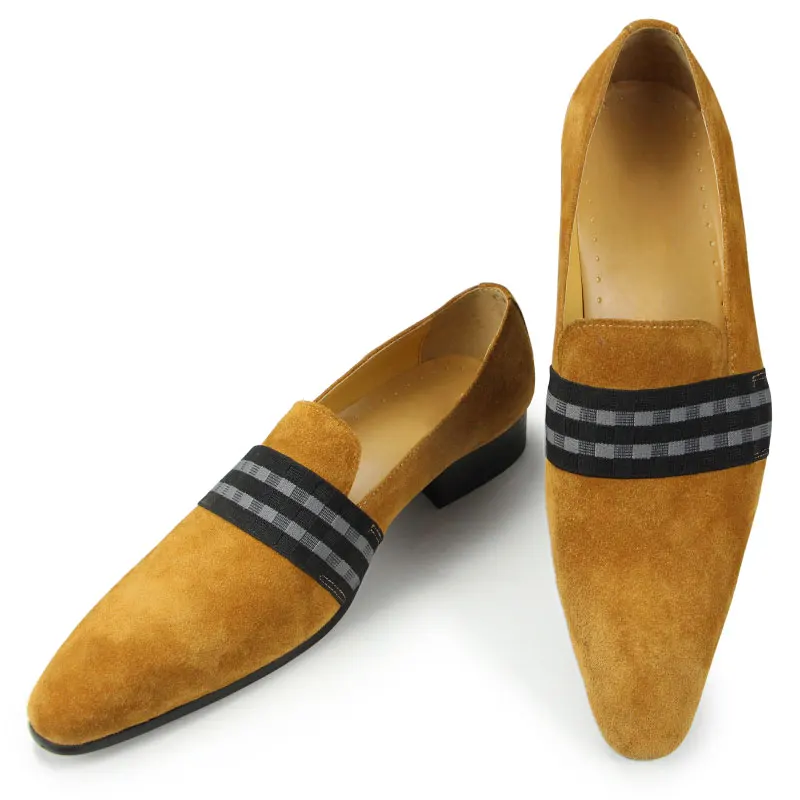 

Comfortable Men Loafer Shoes Cow Suede Everyday Casual Simple Wedding Party Retro Dress Party Business Handmade Oxford Best Gift