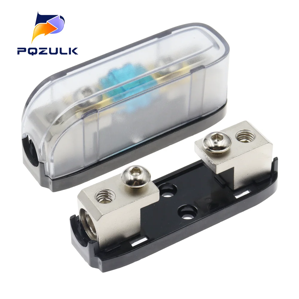 Car Audio Fuse 1Set 30A 40A 80A 100A 150A Power Fuse Holder Stereo Audio Single Way AGU Holder Power Distribution Box