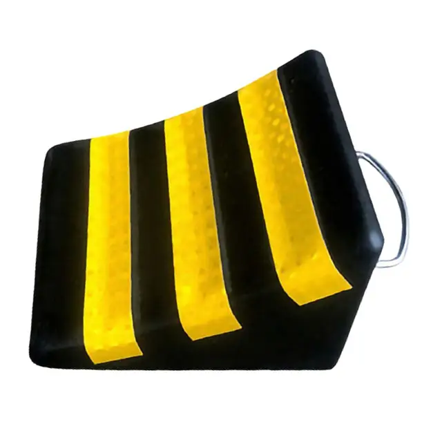 Cales de roue de voiture Blocs Anti-antidérapant Grip Bloc de cale nervurée  pour pneus avant et arrière Coin en caoutchouc robuste pour caravane Rv