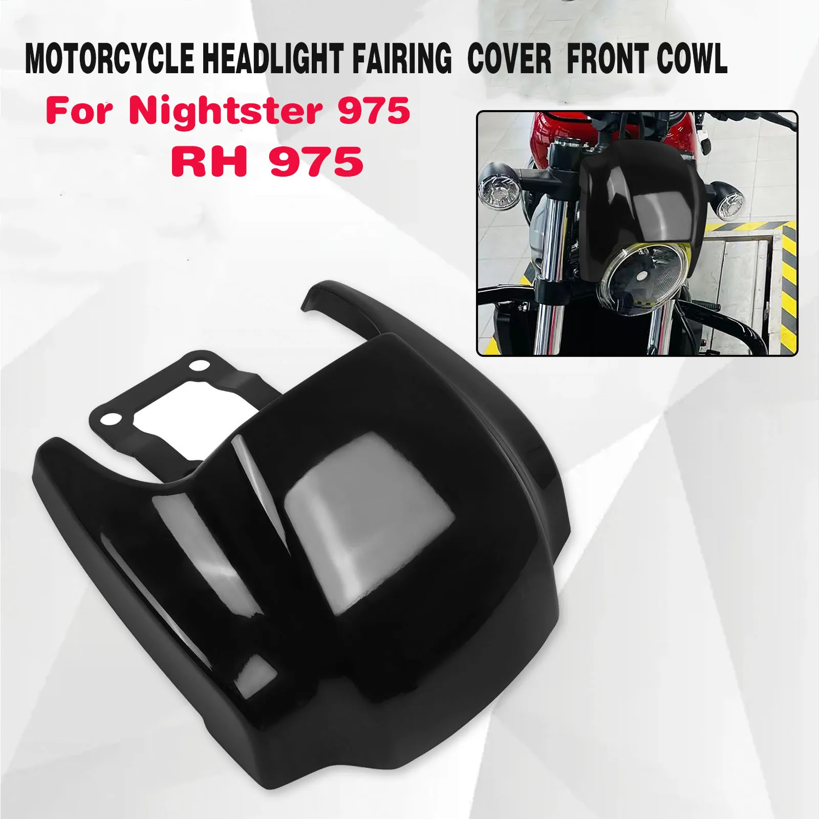 

Для Nightster 975 RH975 RH 975 2022 2023 мотоциклетная Передняя маска обтекатель для передней фары блеск/матовый черный