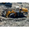 XDRC 580 1/14 Hydraulic RC Metal Wheeled Loader ST8 Remote Control Car Model with Sound Light Set Painted Assembled RC Toy 2