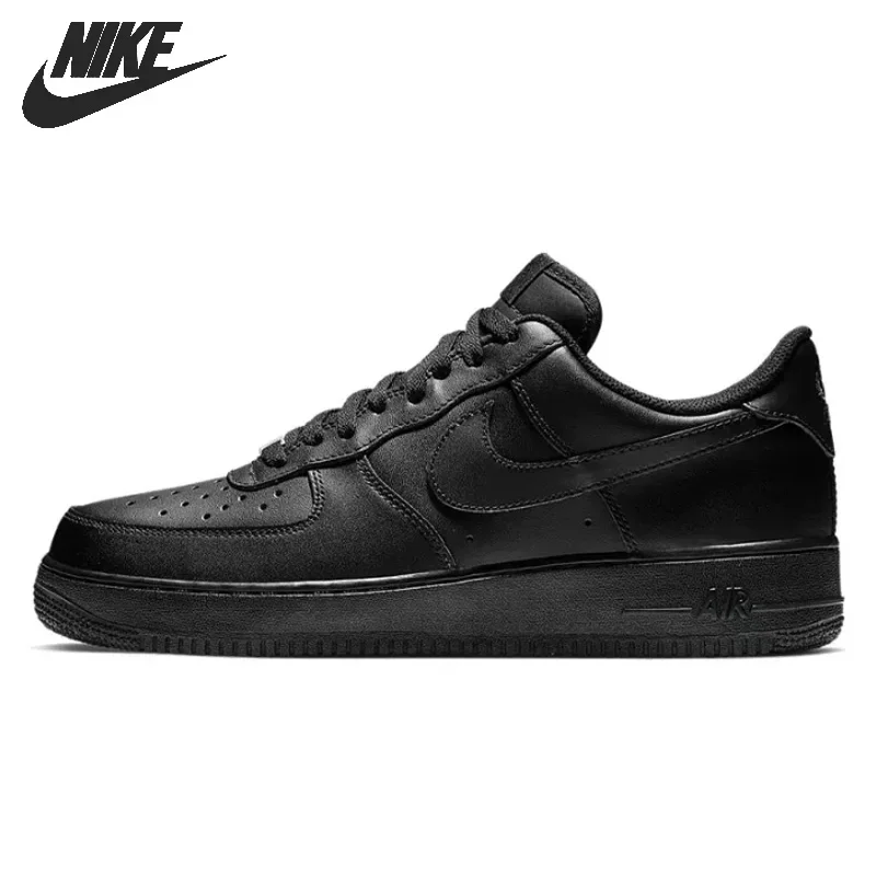 Nike Air Force 1 '07 Scarpe Da Skateboard Da Uomo E Da Donna, Unisex Af1 Nero