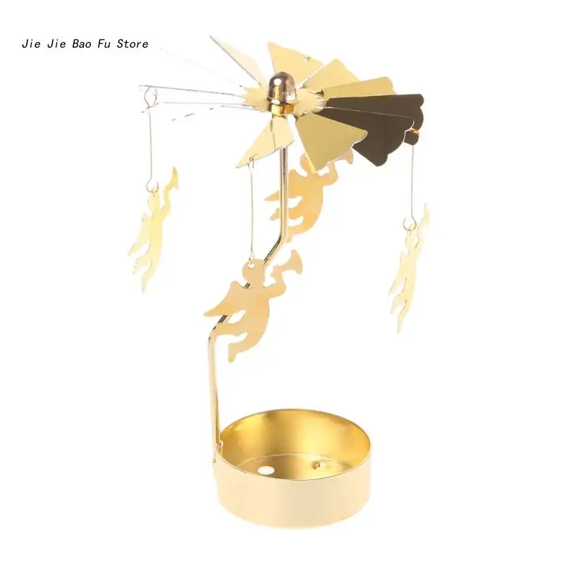 Rotary Candle Holder Spinning Candleholder Metal Tea Light Stand For Romantic Wedding Home Table Decor Christmas Gift For candle holders