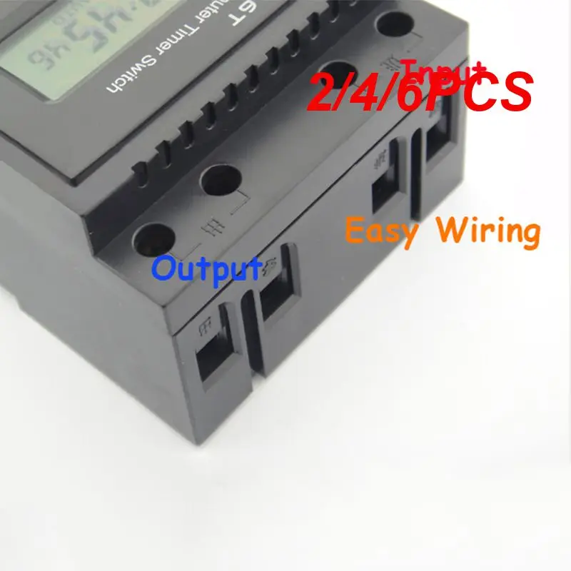 

Таймер на Din-рейку, 240 в, 30 А, 7 программируемых цифровых промышленных светодиодных таймеров, 2/4/6 шт.