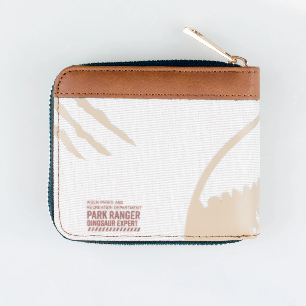 High quality peripheral zipper dinosaur wallet, stylish personalized card clip zero wallet