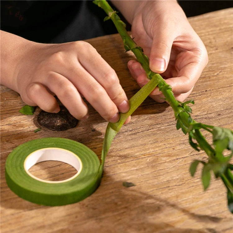 5/1 Roll Self-adhesive Bouquets Floral Stem Paper Tapes Stamen Wrapping Florist Tape Floriculture Tape DIY Florist Green Tapes floral tape