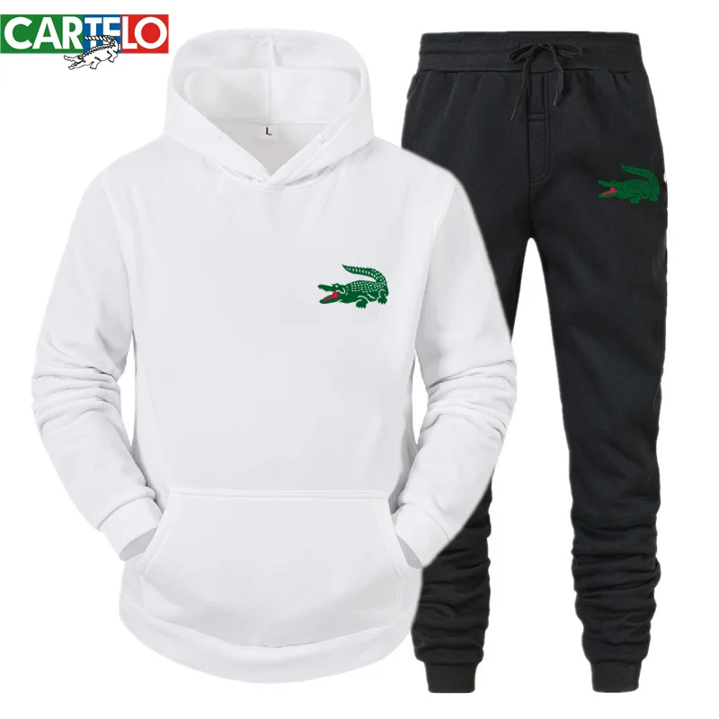 Ladies/Men's Hoodie CARTELO Brand Print Sweatshirt Winter Fashion Casual Long Sleeve + Pants Suit Clothes men s ladies hoodie bob marley legend reggae one love print sweatshirt winter fashion casual tops long sleeve pants suit clothes