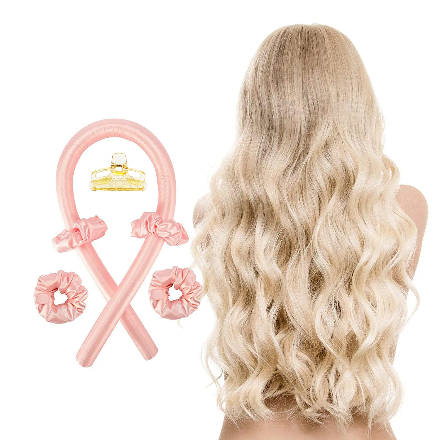 Heatless Sleeping Soft Rod Headband Lazy Curler No Heat Silk Curlers Roller Foam Hair Accessories Make Hair Curly Styling Tools