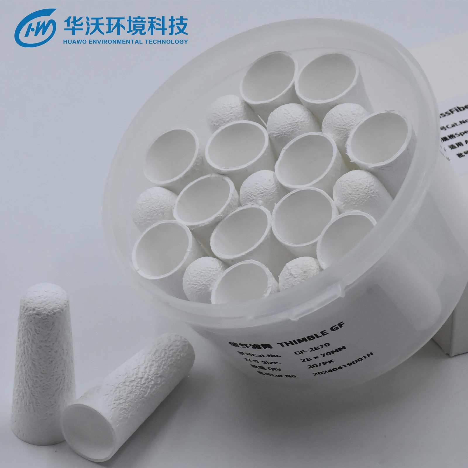 Micro Glass Fiber Thimble High Purity Glass Soxhlet Extraction Thimble Chemical Laboratorio Funnel Whatman Munktell Filtra Grade