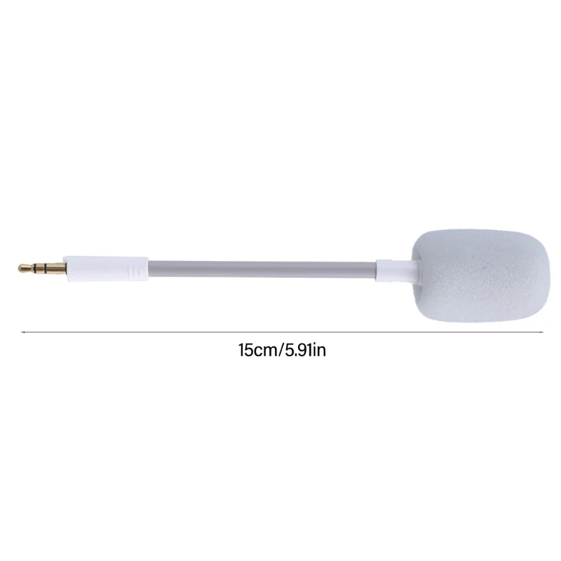 3.5mm Game Microphone Boom for Razer Barracuda X Headsets Gamings Mics Windproof Cover for Clear Communication