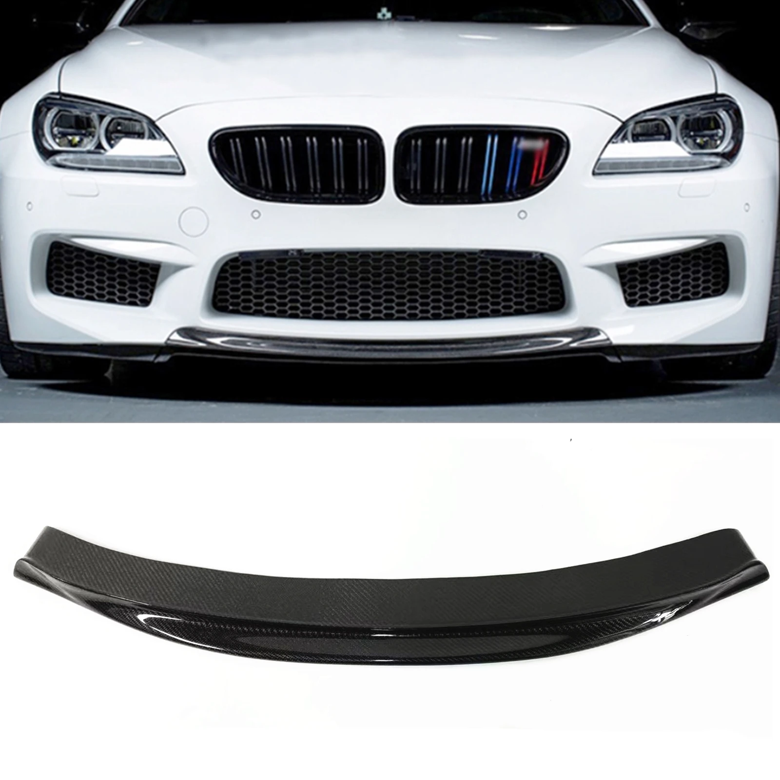 

Front Bumper Spoiler Lip For BMW 6 Series F12 F13 F06 M6 2013-2018 Real Carbon Fiber Car Lower Blade Guard Plate Lippe Splitter