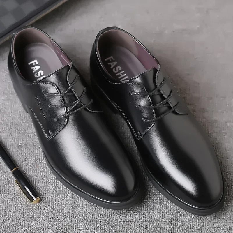 Mens Leather Dress Shoes Men's Dress Shoes Genuine Leather Italian Luxury Man