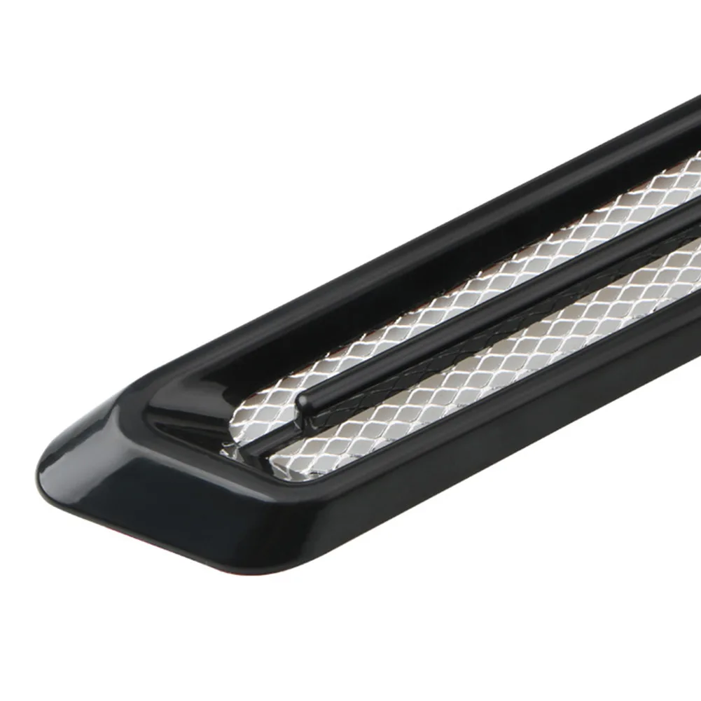 

Brand New Side Wing Cover Vent Air Flow Spoiler Decoration Decorative Intake Grille Trim Replacement Sticker 2pcs