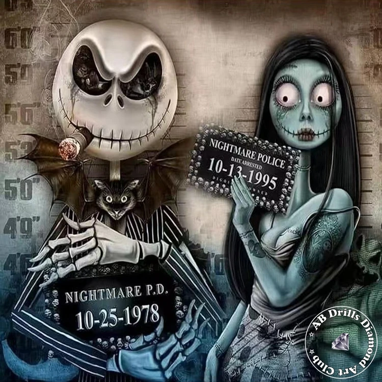 The Nightmare Before Christmas AB Diamond Painting Embroidery Jack