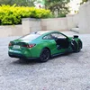 1:32 BMW M4 IM G82 Supercar Alloy Car Model With Pull Back Sound Light Children Gift Collection Diecast Toy Model 3