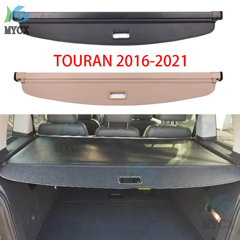 

Задняя крышка груза для Volkswagen VW TOURAN 2016-2021, защитный экран для багажника, защитные аксессуары