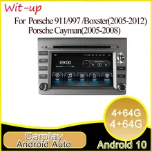 Android 11 Auto Smart Systeem Auto Scherm Auto Video Spelers Carplay Voor 2 Din Voor Porsche 911 997 Boxster Cayman 2005-2012