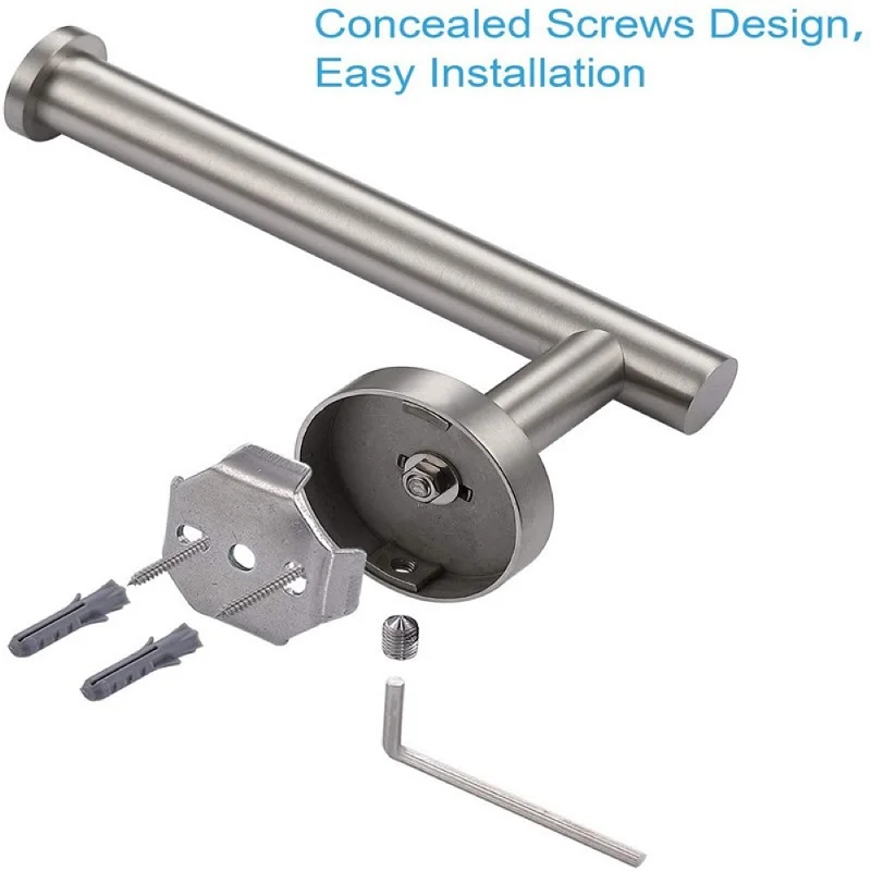 Self Adhesive Toilet Paper Holder Stainless Steel Paper Tissue Rack Wall Mounted Bathroom Kitchen Toilet Roll Holder