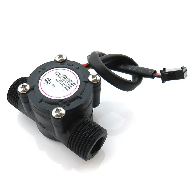 YF-S201 Flow sensor flow meter switch 4 points DN15 water heater Hall sensor S201
