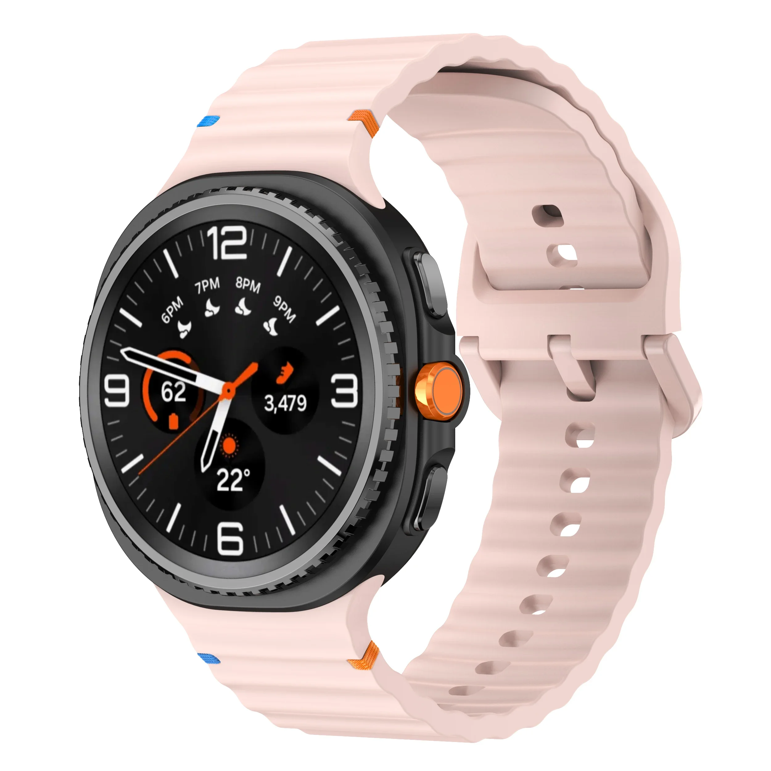 Sport Silicone Band for Galaxy Watch 8 - No-Gap Design Bracelet