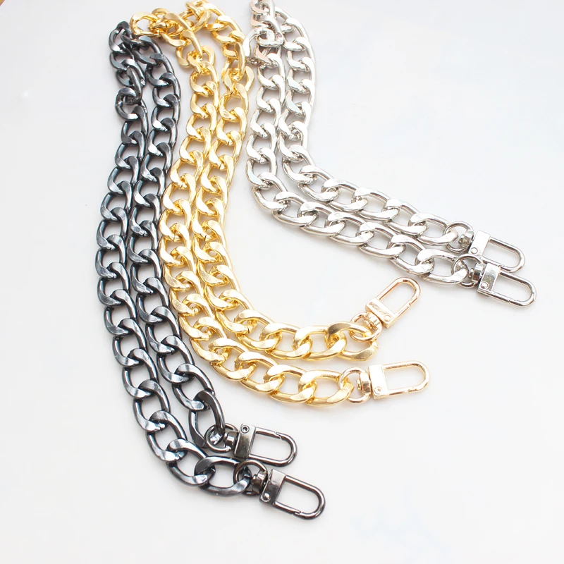 

DIY Bag Chain Metal Extension Chains for Bag, Bag Belt Replacement Strap, Golden, Sliver, Decorative Accessories