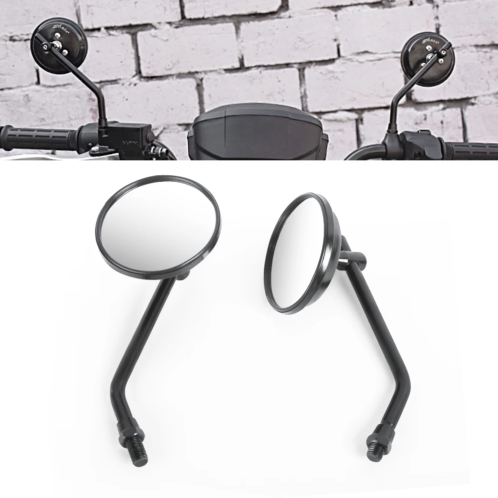 

Motorcycle Mirror Blockage Rearview 10mm Universal Rear View Mirror For Honda Triumph Kawasaki Touring Scooter Street Class