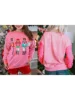 Women s Christmas Loose Pullover Glitter Sequin Long Sleeve Crew Neck Reindeer Printed Sweatshirt with Pockets 3
