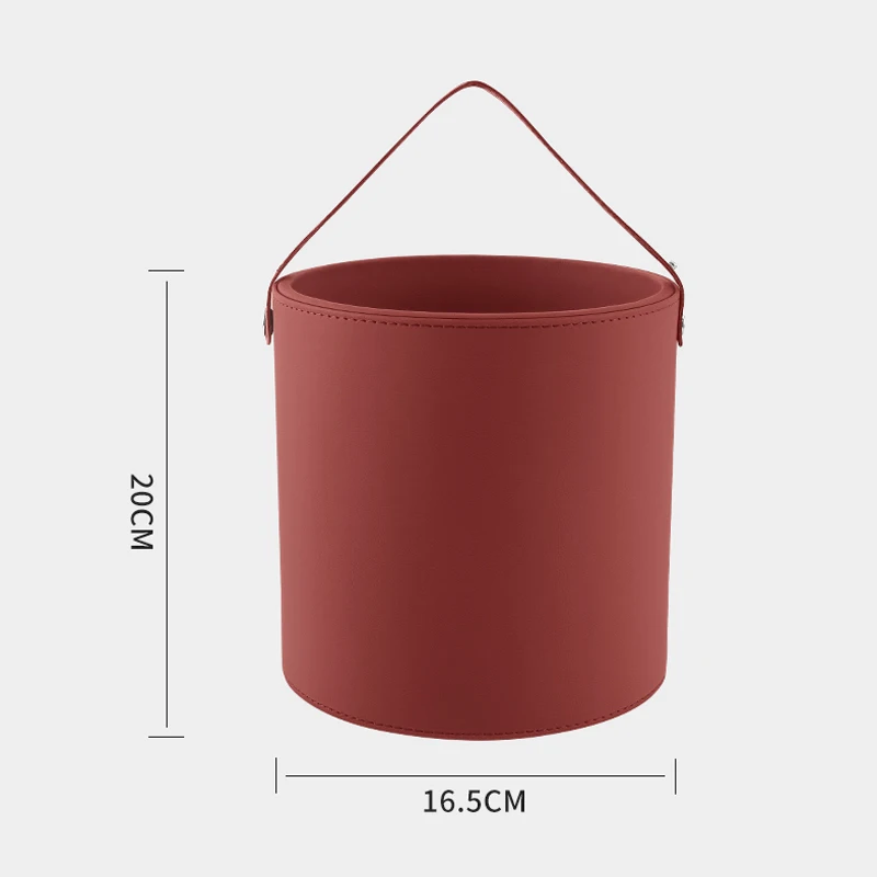 Universal Portable Car Circular Trash Can Garbage Pocket Sundries Bin Case For Toyota Land Cruiser LC300 300