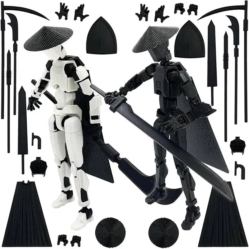 Action Figure Set T13 Lucky13 Multi-jointed Robot Desktop Decor_voghion.com