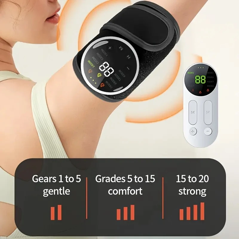 3-Speed Remote Control Temperature Control Pulse Ems Heating Micro-Current Massage Muscle Hot Compress Arm 2