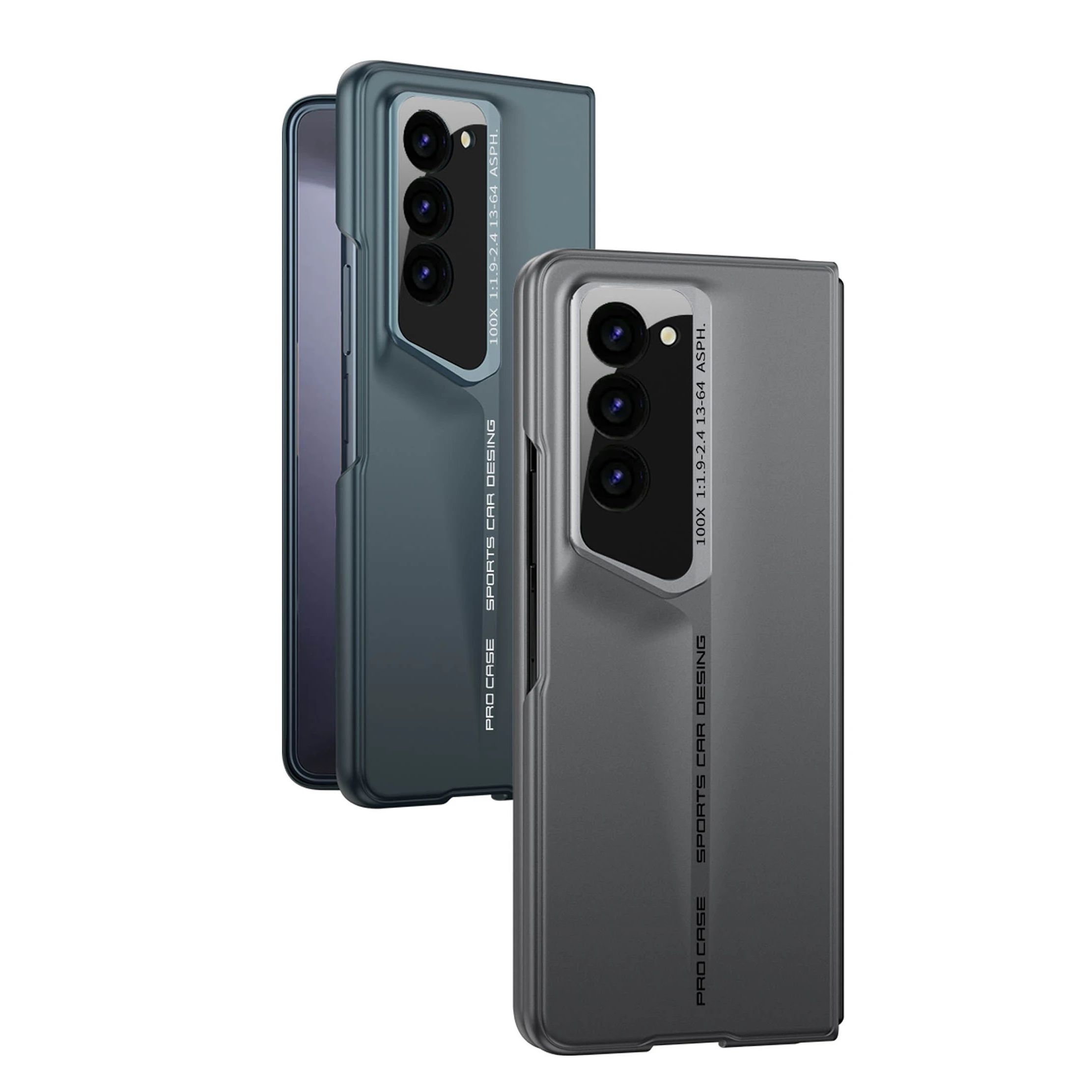 For Samsung Galaxy Z Fold 5 Case GKK Blade Super Thin Hard PC Skin Feel Slim Folding Cover + Front Tempered Glass