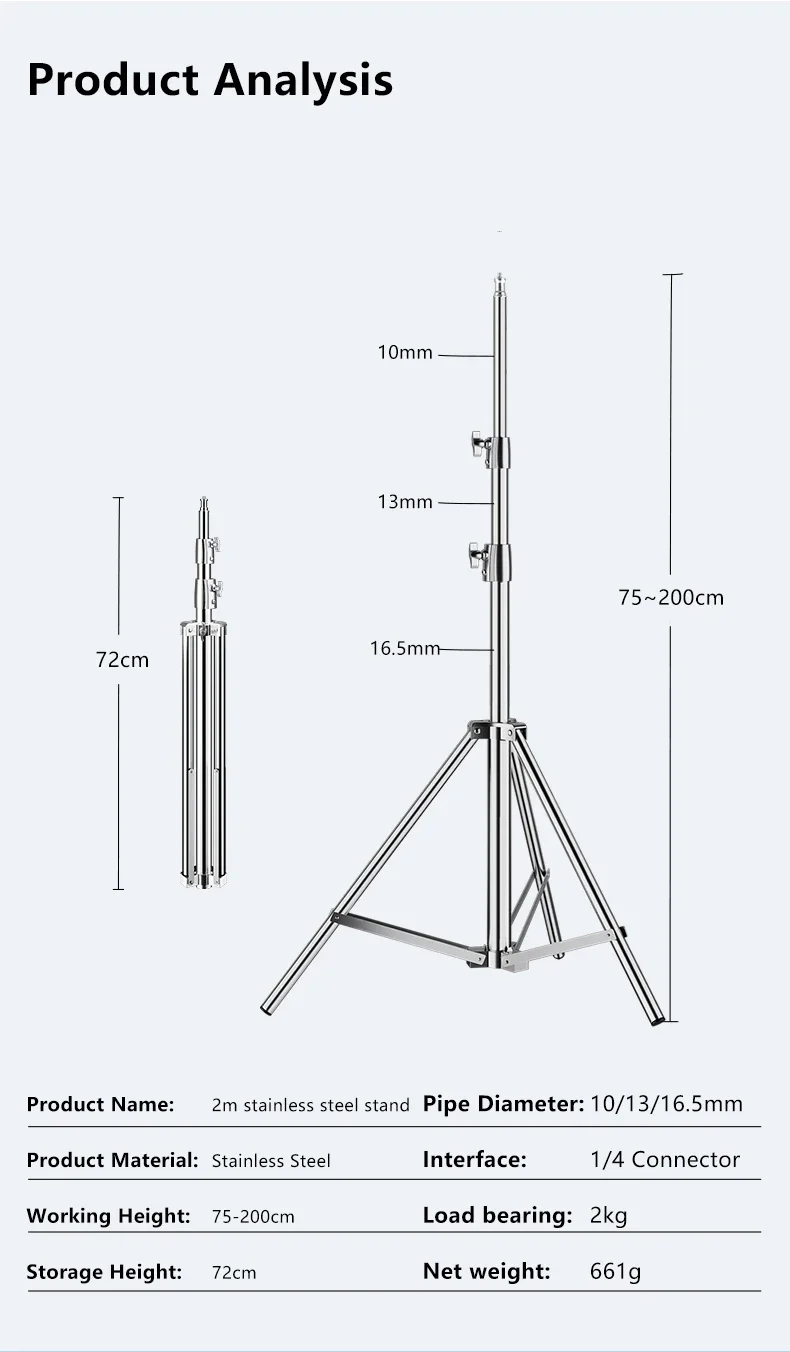 Tripod for Cell Phones Godox Photography Ring Light Softbox with Ball head Suppo