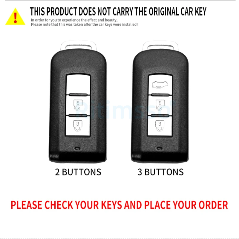Carbon fiber ABS Car Key Case Cover for MITSUBISHI OUTLANDER 3 Lancer 10 L200 ASX Colt Pajero sport ECLIPSE CROSS key case cover key case car key shell