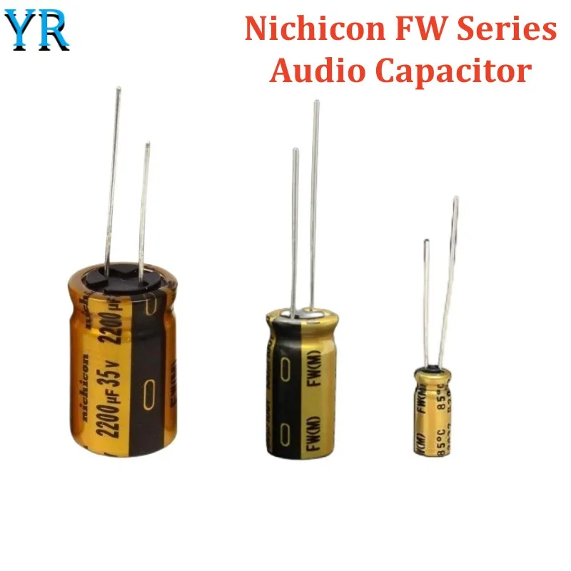 NICHICON FW Series Electrolytic Capacitor 6.3V 16V 25V 35V 50V 63V 100V HiFi Audio Capacitor 22 47 100UF 220 330 470 1000 2200UF 2pcs 20pcs nichicon fw 63v 2200uf 18x35 5mm pitch 7 5 mm 85 ℃ 2200uf 63v fever hifi audio capacitor electrolytic capacitors