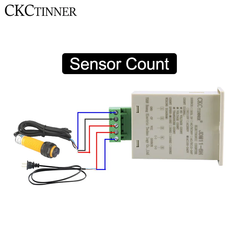 Digital Counter JDM11-6H Electronic Industrial Counter with Proximity Switch NPN LJ12A3 LJ18A3 E3F-30C4 PL05-N SN04 Foot Switch electronic counter