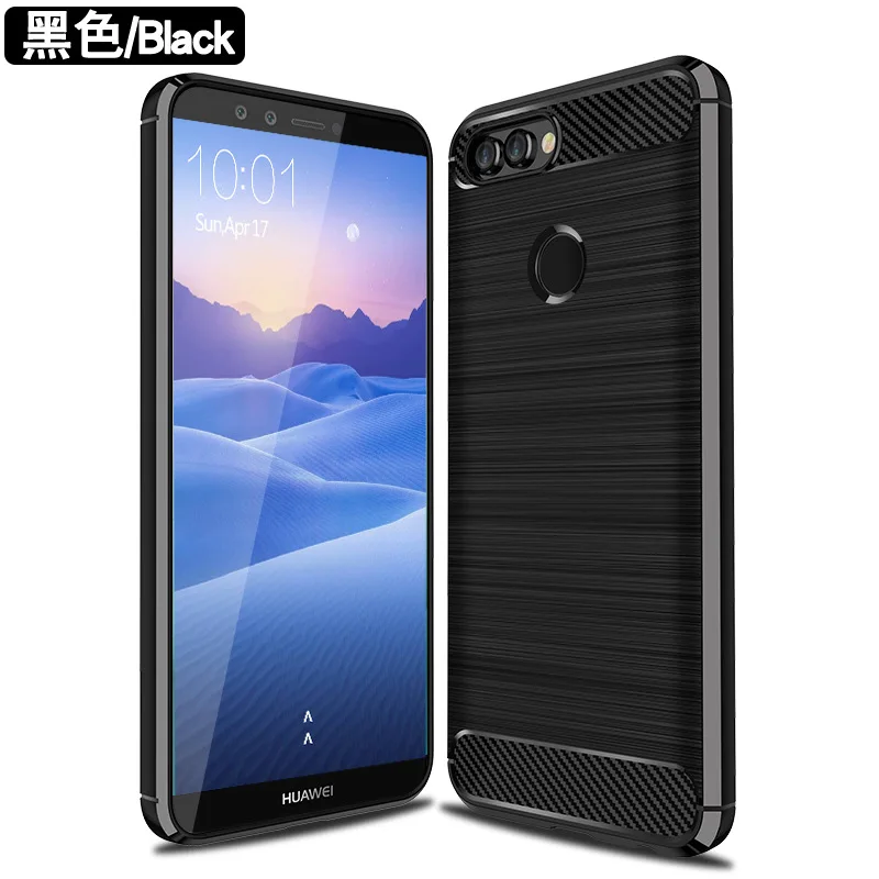 Shockproof Carbon Fiber Brushed Silicone Phone Case