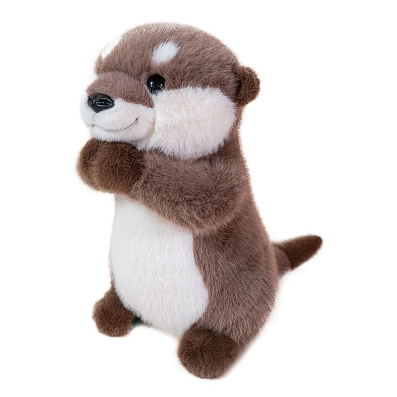 Charming Magnetic Otter Plush Toy - Soft Stuffed Animal Doll